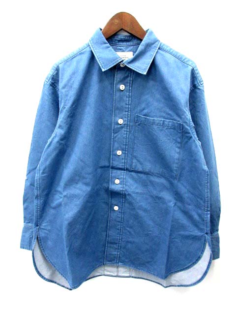 【中古】ブランクコンセプトウェア VLANK CONCEPT WEAR シャツ デニム 長袖 2 青 /DH19 ● メンズ 【ベクトル 古着】 180525 ブランド古着ベクトルプレミアム店 5,994円