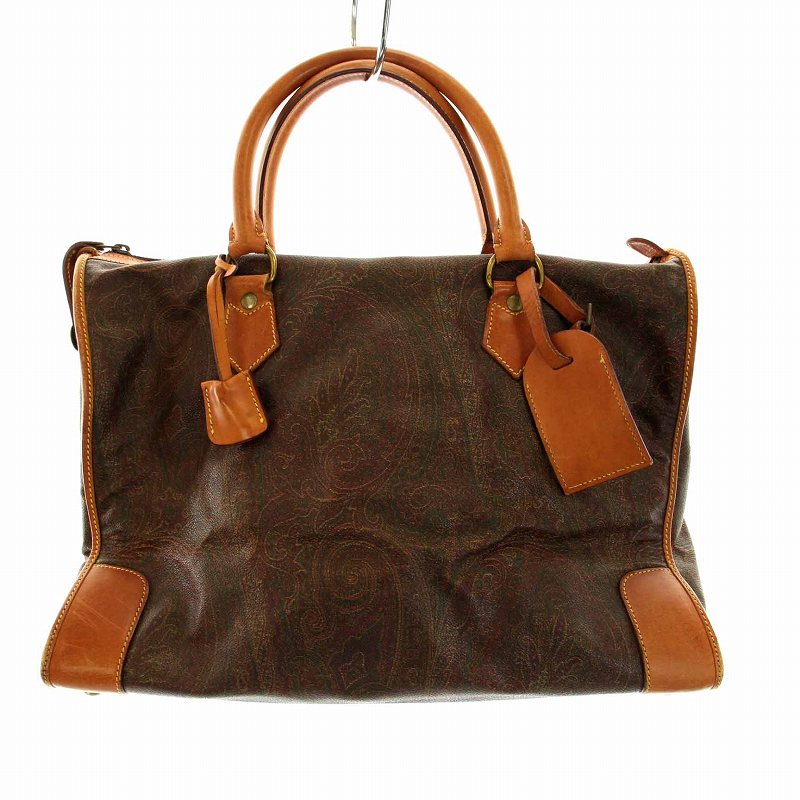 【良品】ETRO エトロ　ボストンバッグ　2way ペイズリー　レザー　PVC 楽天市場】【本物保証】 【京都屋質店】【ETRO エトロ】アルニカ