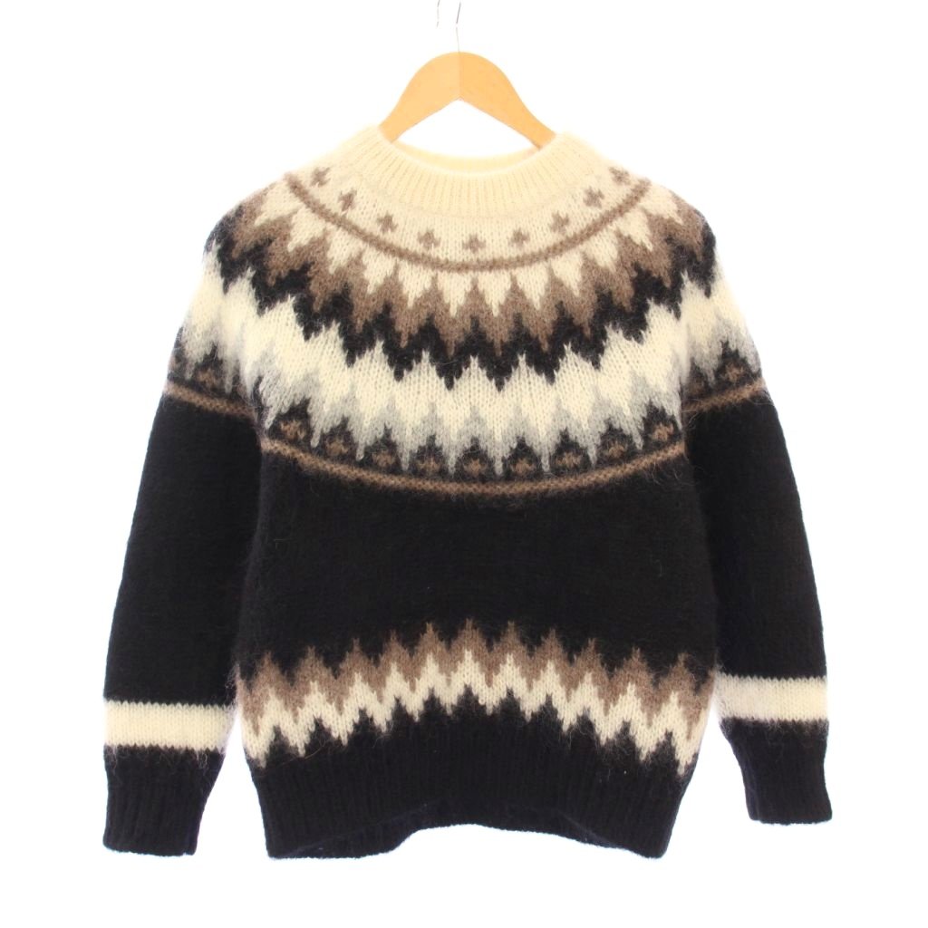 【中古】バトナー BATONER モヘアノルディッククルーネックニット セーター 長袖 ウール混 アルパカ混 1 マルチカラー BN-18FL-029 /BB レディース 【ベクトル 古着】 260105｜ブランド古着の買取販売ベクトル 9,648円