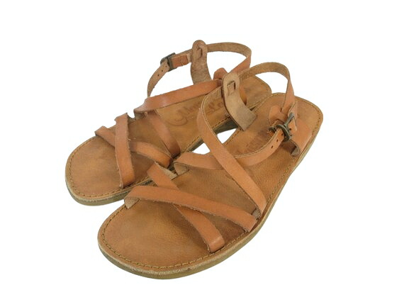 楽天市場】【美品】ラボーム LA BAUME レザーメッシュサンダル 36/23