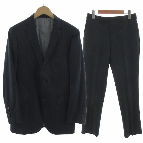 ブラックレーベル・クレストブリッジ　ゼニア 一部店舗限定】Zegna ELECTAネイビーシャドーストライプ