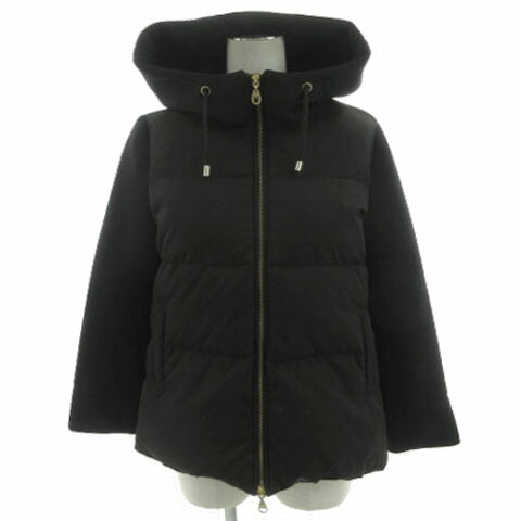 【中古】GALENA ダウンジャケット フーディー ボンディング生地切替え ダブルジップ ダウン90％ ブラック 黒 38 楽天市場】【中古】GALENA ダウンジャケット フーディー ボンディング