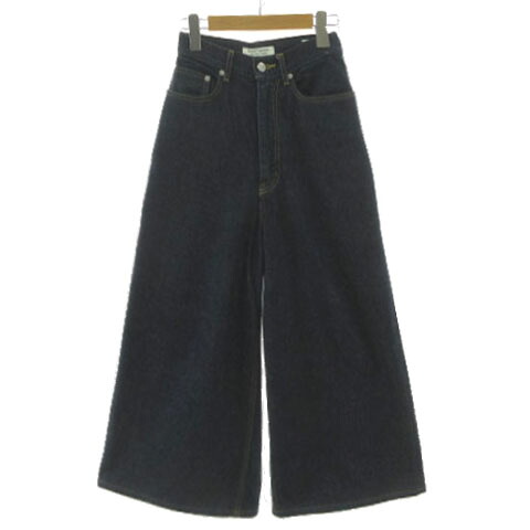 【中古】ビューティフルピープル beautiful people left hand twill work wide pants indigo 1315105023 ワイドデニムパンツ 日本製 コットン インディゴ ブルー 青 32 レディース 【ベクトル 古着】 250718｜ブランド古着の買取販売ベクトル
