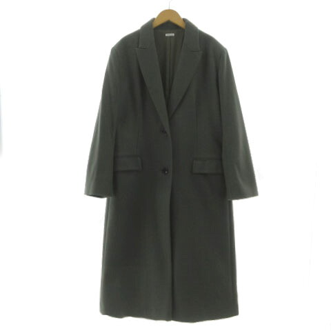 【中古】ドレスレイブ DRESSLAVE super110wool melton chester coat ウールメルトンチェスターコート 91310609 起毛 カーキ 38 レディース 【ベクトル 古着】 251031|ブランド古着の買取販売ベクトル