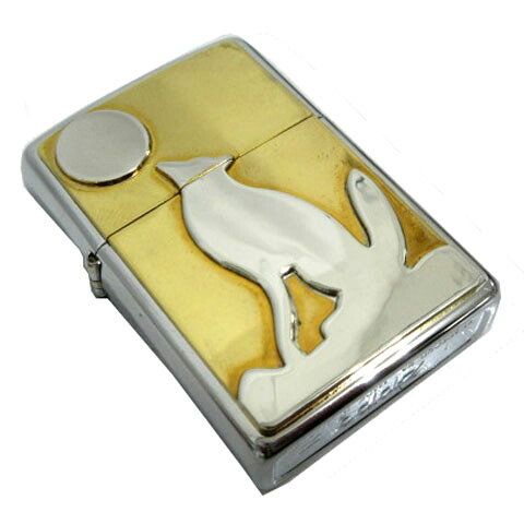 【中古】未使用品 ジッポー ZIPPO 1995年 コヨーテムーン オイルライター 金メッキ クローム 【ベクトル 古着】 260325
