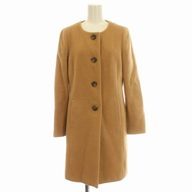 新品未使用タグ付き、 アナイ、シャギーコート 楽天市場】【中古】アナイ ANAYI ノーカラーコート シャギー コート 38