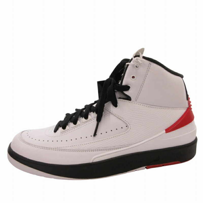 【中古】未当て嵌める品 ナイキ NIKE 引き舟付き添い人 AIR JORDAN 2 RETRO スニーカー シューズ 28糎  白いこと バーシティーレッド 黒いこと DX2454-106 /FF2 0830 ■GY20 ●TZ メンズ 【ベクター 古着】 240830