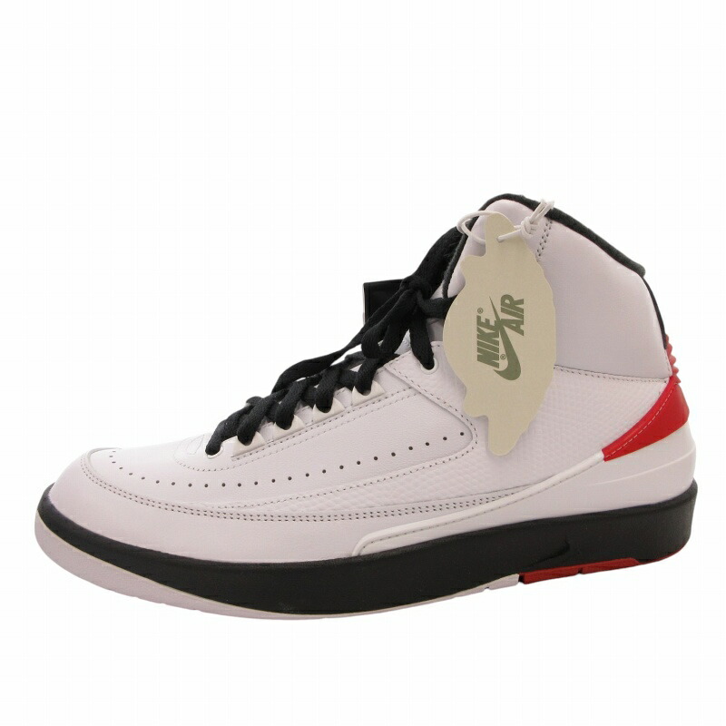 【中古】未当て嵌める品 ナイキ NIKE 引き舟付き添い人 AIR JORDAN 2 RETRO スニーカー シューズ 28.5糎  白いこと バーシティーレッド 黒いこと DX2454-106 /FF3 0830 ■GY20 ●TZ メンズ 【ベクター 古着】 240830