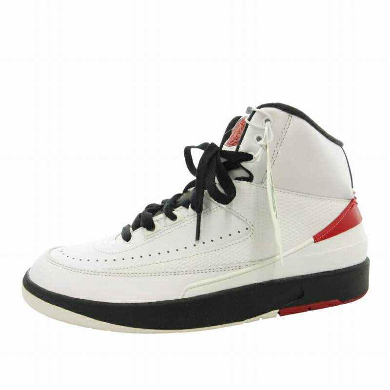 【中古】未当て嵌める品 ナイキ NIKE 曳き船付き添い人 AIR JORDAN 2 RETRO スニーカー シューズ ご機嫌撥ねのける 26.5珊 白 白いこと DX2454-106 /GV6 1116 ■GY20 ●TZ メンズ 【ベクター 古着】 241116