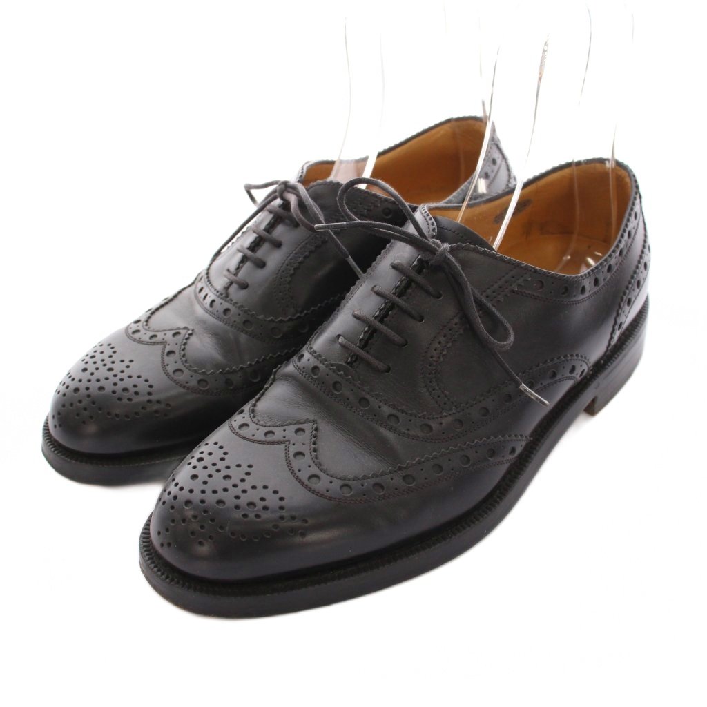 【中古】バリー BALLY ビジネスシューズ ウイングチップ レザー 6.5E 黒 /YM ■BM メンズ 【ベクトル 古着】 250916