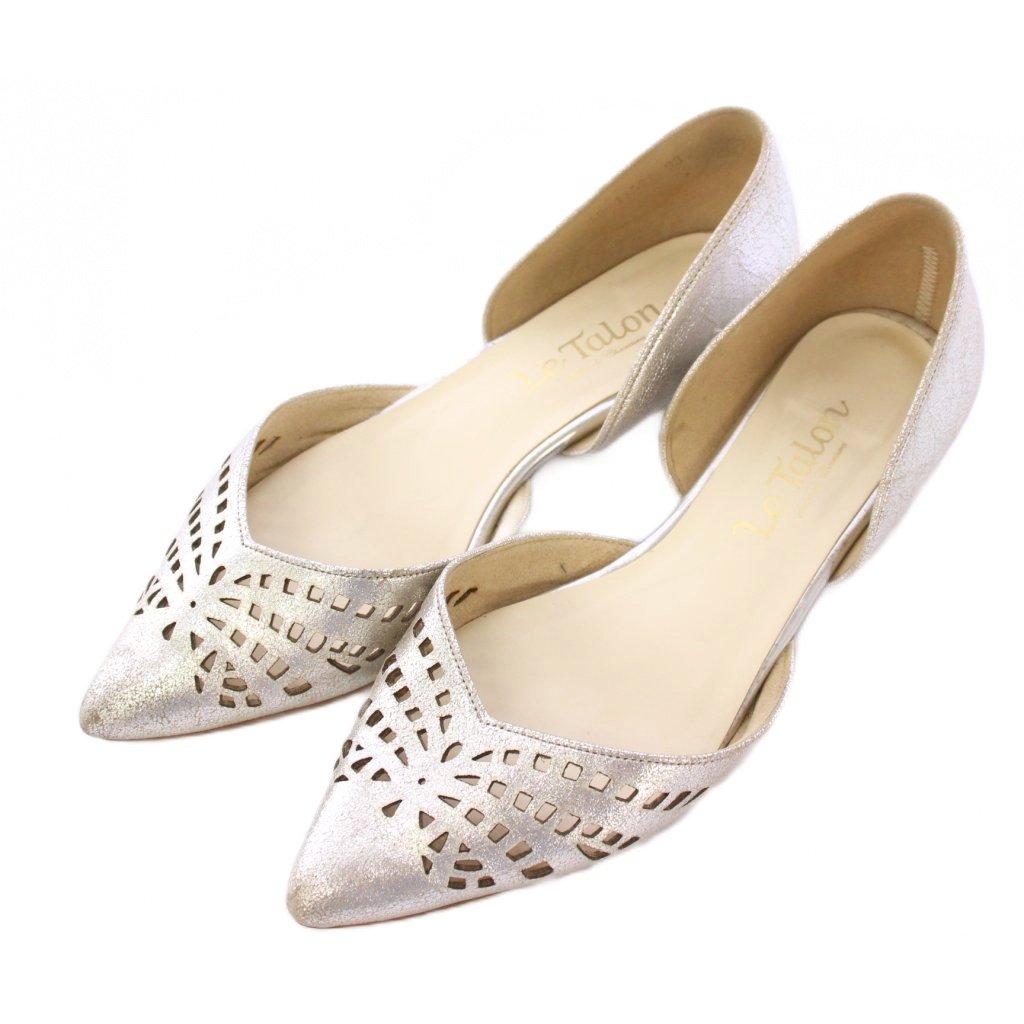 楽天市場】ルタロン Le Talon ポインテッドフロッキーレースフラット