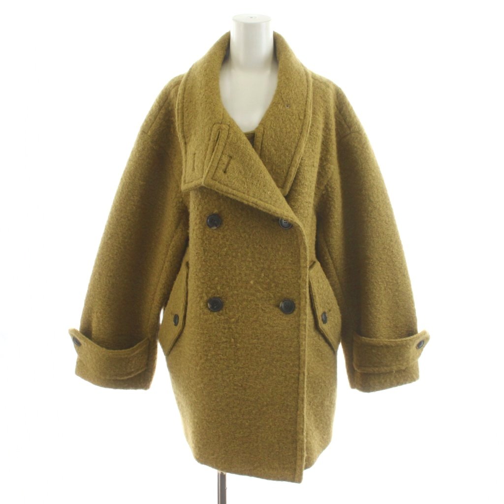 【中古】レイビームス Ray Beams 24AW ループ シャギー スタンドカラーコート ミドル丈 アウター 0 マスタード 61-19-0826-462 /AN9 ■BM レディース 【ベクトル 古着】 260106|ブランド古着の買取販売ベクトル