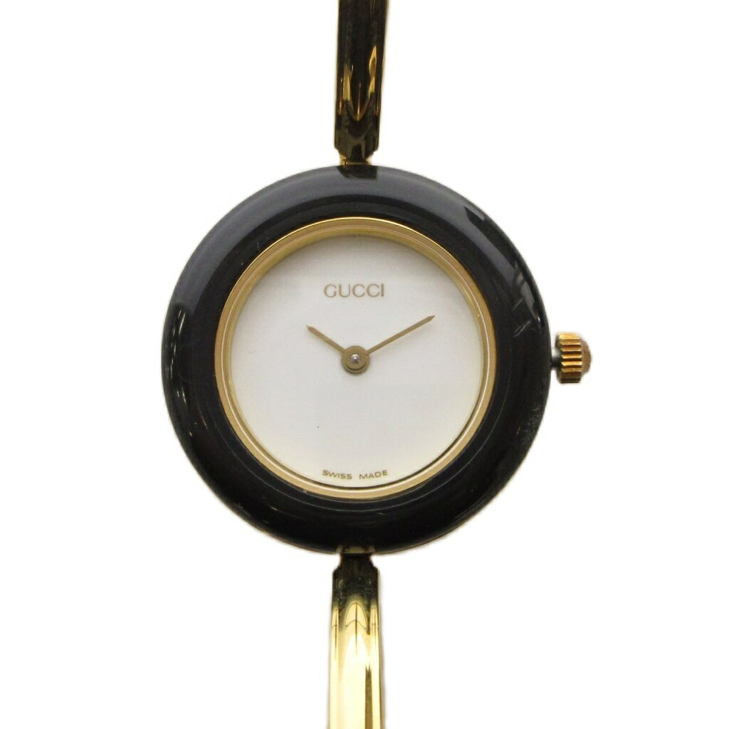 【中古】グッチ GUCCI チェンジベゼル ウォッチ 石英 ゴールド色合い 11/12.2 ジャンク品 /KH ■OH ■NI レディース 【ベクター 古着】 260609