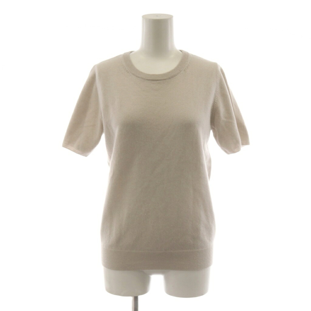 【中古】エヌピール N.PEAL ニット カットソー 半袖 カシミヤ XS グレージュ /AN72 ■BM レディース 【ベクトル 古着】 260525｜ブランド古着の買取販売ベクトル