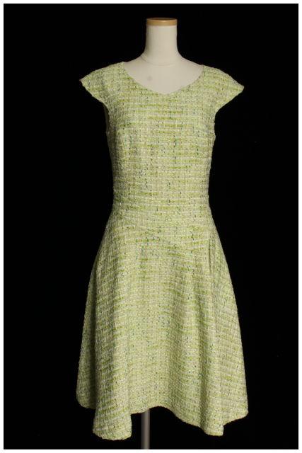 中古 マーリエパーエフデ Maglie Par Ef De 17ss ワン太平 ツィード ロング 羊毛混 5 翠色 緑色 Amy0422 レディース ベクター 古着 中古 マーリエパーエフデ Maglie Par Ef De 17ss ワンピース ツイード ロング ウール混 5 緑 グリーン Amy0422