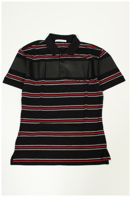 中古 ジバンシィ Givenchy 16ss ポロyシャツ 半袖 組替 境域 Xl 護摩の灰 真っ黒 Yt0511 メンズ ベクトル 古着 中古 ジバンシィ Givenchy 16ss ポロシャツ 半袖 切替 ボーダー Xl 黒 ブラック Yt0511 メンズ ベクトル 古着