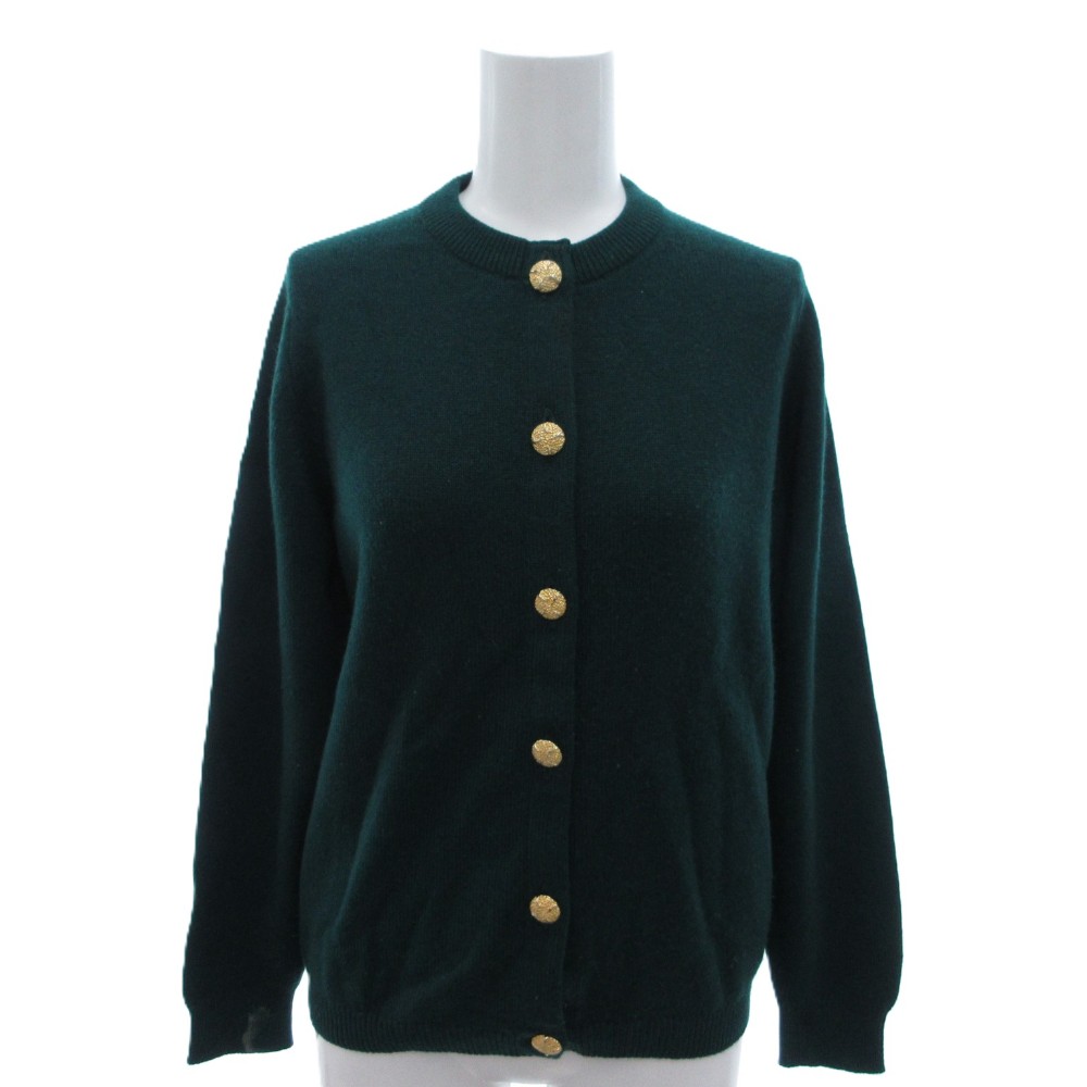 【中古】バランタイン BALLANTYNE 80s ヴィンテージ ジレー カシミール 36 緑 緑であること 金名取り草 労働者の一団素っ首 /YF ■ECF004 レディース 【ベクター 古着】 260524
