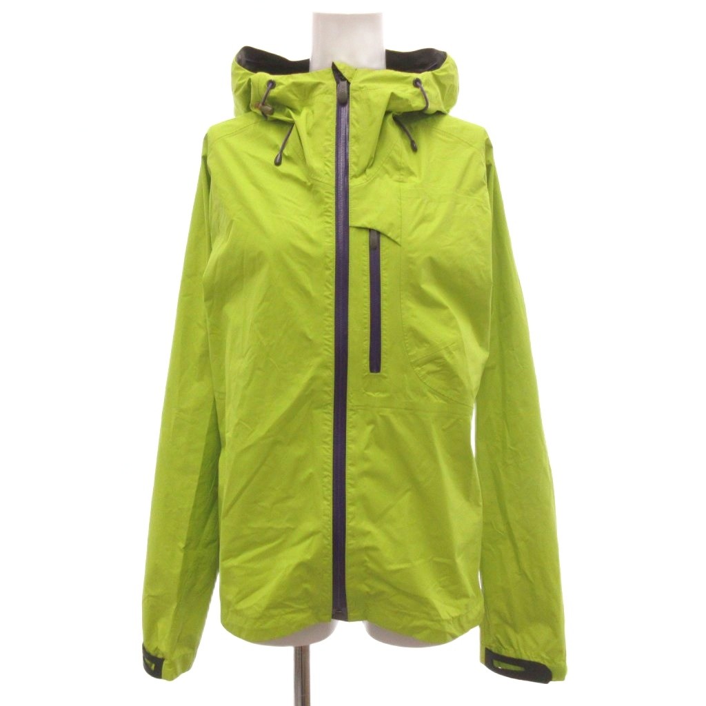 【中古】サロモン Salomon GORE-TEX ゴアテックス 上衣 パーカー S ジップアップ ドローコード ロゴタイプ 刷り上げる 緑 緑であること 紫 パープル /KB ■ECF005 レディース 【ベクター 古着】 260515
