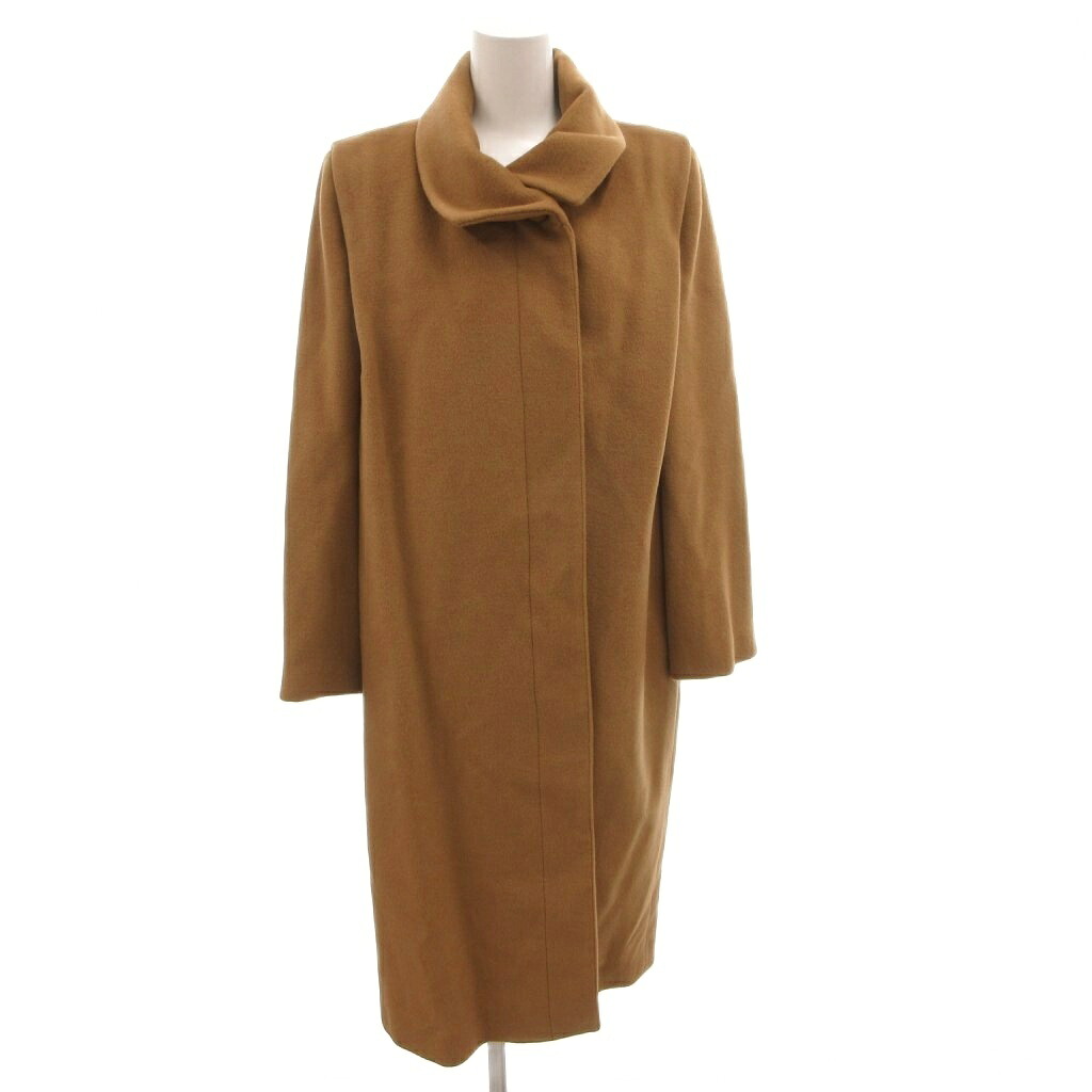【中古】BON PLAN ステンカラーコート モヘヤ混 カシミヤ混 ロング 13 茶 ブラウン /FF ■ECG007 レディース 【ベクトル 古着】 260710｜ブランド古着の買取販売ベクトル
