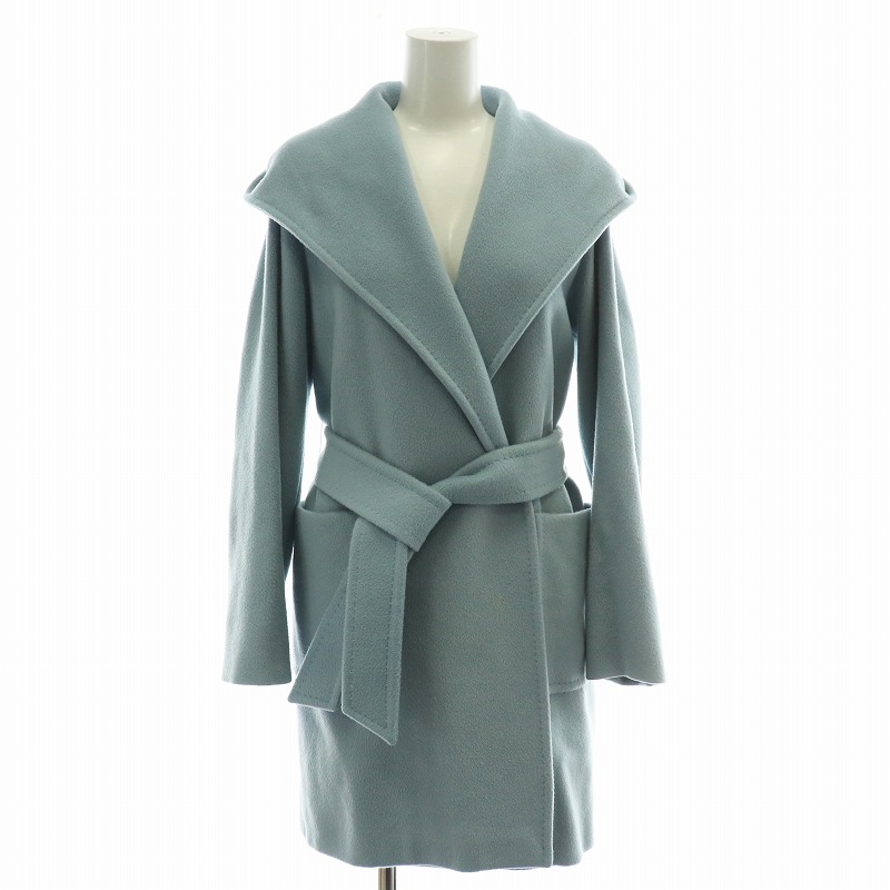 Max mara RIALTO リアルト キャメル フーデッド ガウンコート 508402100005 ネイビー 42 (200442
