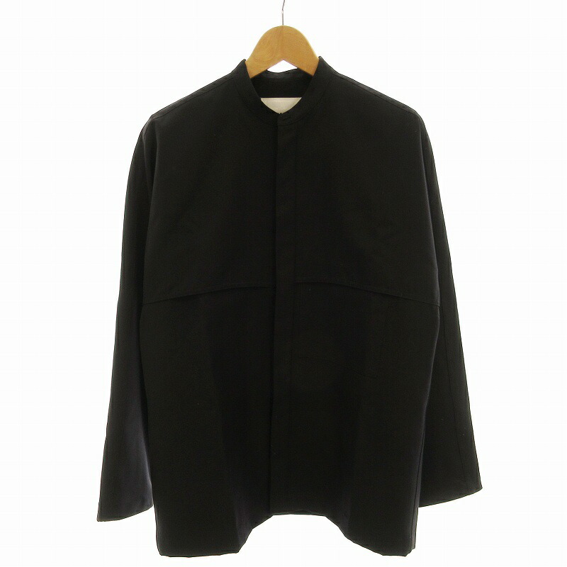 JIL SANDER - JIL SANDER ジルサンダー 21AW ポインテッドカラー ウールギャバジンシャツ グリーン 36 JSPT602605 JIL SANDER ジルサンダー 21AW ポインテッドカラー ウール