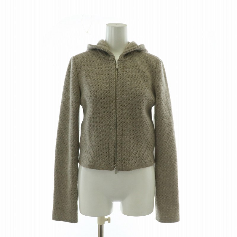 FOXEY　フォクシー　リリーパーカー　38　コットンシルク　フーディ　ネイビー FOXEY フォクシー リリーパーカー 38 コットンシルク フーディ