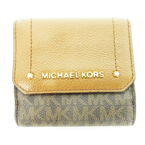 楽天市場】美品 マイケルコース MICHAEL KORS 二つ折り財布