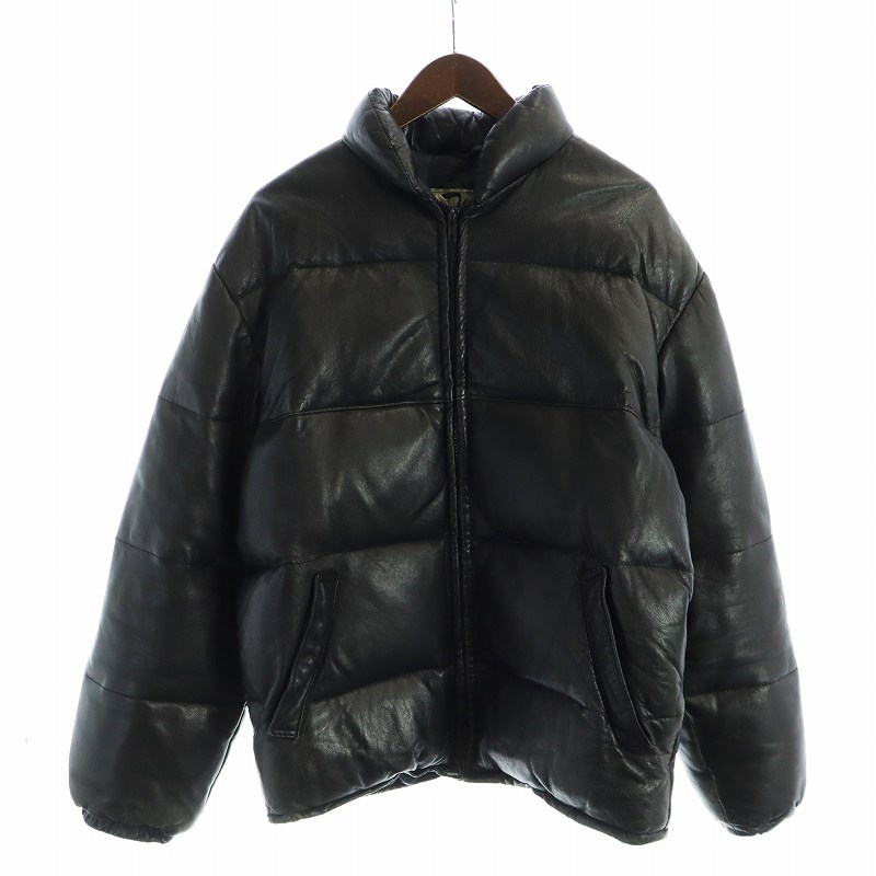 Schott レザーダウンジャケット 214D 40 Schott N.Y.C ショット ダウンジャケット メンズ レザー