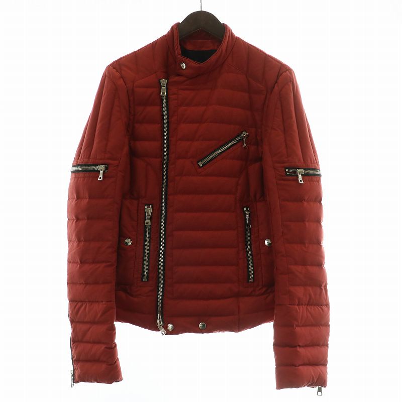 BALMAIN ブラウン ダウンジャケット M 楽天市場】BALMAIN(バルマン) サイズ:M 15AW BIKER DOWN