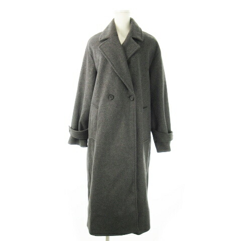 楽天市場】n□ザラ/ZARA ダブルボタン ウールチェスターコート【XS】灰