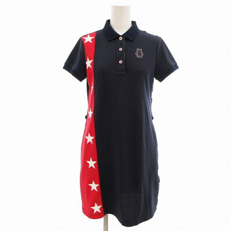 楽天市場】【美品】キャロウェイ レッドレーベル 半袖ワンピース 白×黒