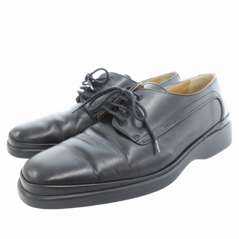 未使用品 セオリー 革靴 イタリア製 41 プレーントゥ 黒 ビジネスシューズ k□ITALY製【41】セオリー/theory プレーントゥ レザーシューズ