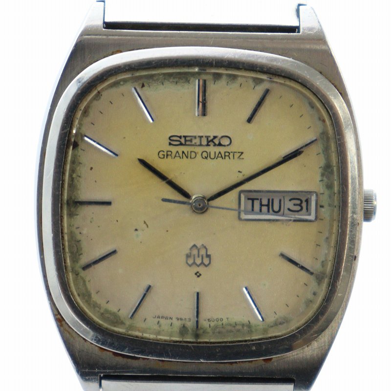 良品！セイコー　グランドクォーツ　4840-8041　ベルト新品！ w1930] SEIKO GRAND QUARTZ Buckle 4840-8041 Gold New battery
