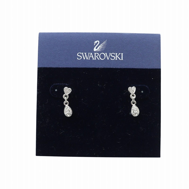 【新品未使用】Swarovski ピアス ［今だけ価格］シルバークリスタル Amazon | [スワロフスキー] Bella V クリスタル ピアス | ピアス