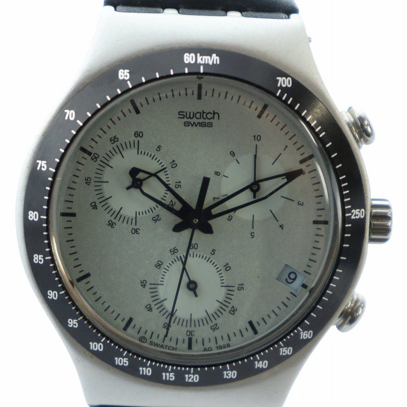 スウォッチ SWATCH irony 腕時計 クロノグラフ クオーツ ラバー