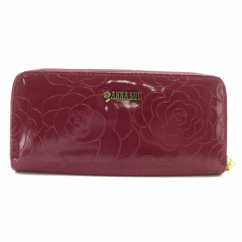 ANNA SUI　アナスイ　長財布　がま口　ゴールド金具　スタッズ　総柄　赤紫 楽天市場】【財布】ANNA SUI アナ スイ アナスイ ダニエラ ガマ