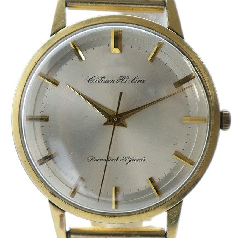CITIZEN 17石 パラショック 手巻き時計 金張り シチズン（CITIZEN）/パラショック/17石/オーバーホール済/手