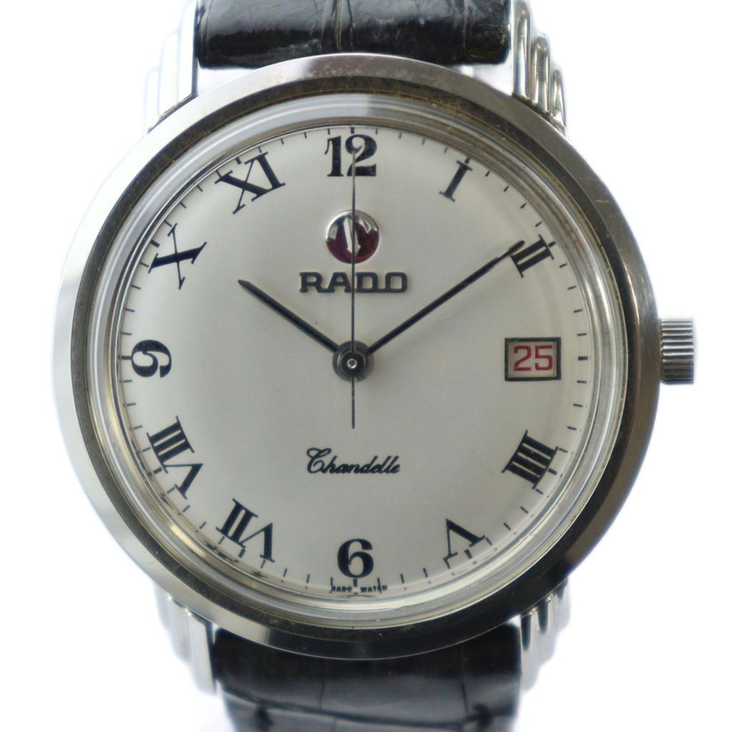【RADO】メンズ　自動巻き　腕時計　マンハイム　702 ラドー マンハイム 702 9面カットガラス 自動巻 OH済 1970年代 Rado