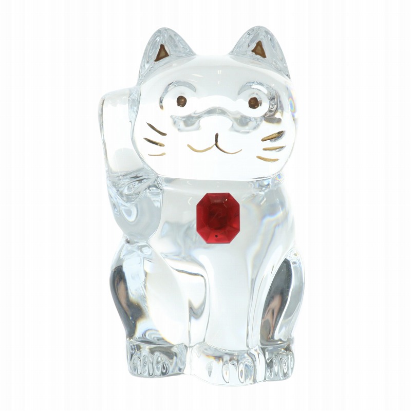 楽天市場】【バカラ】BACCARAT 招き猫 2体セット オブジェ クリスタル