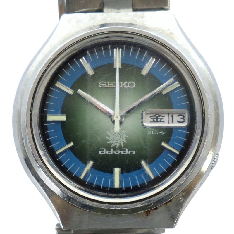 美品 セイコーアドヴァン 7019-7220 ブルーグリーングラデ カットガラス 楽天市場】SEIKO advan 【セイコー アドバン】 7019-7320 自動
