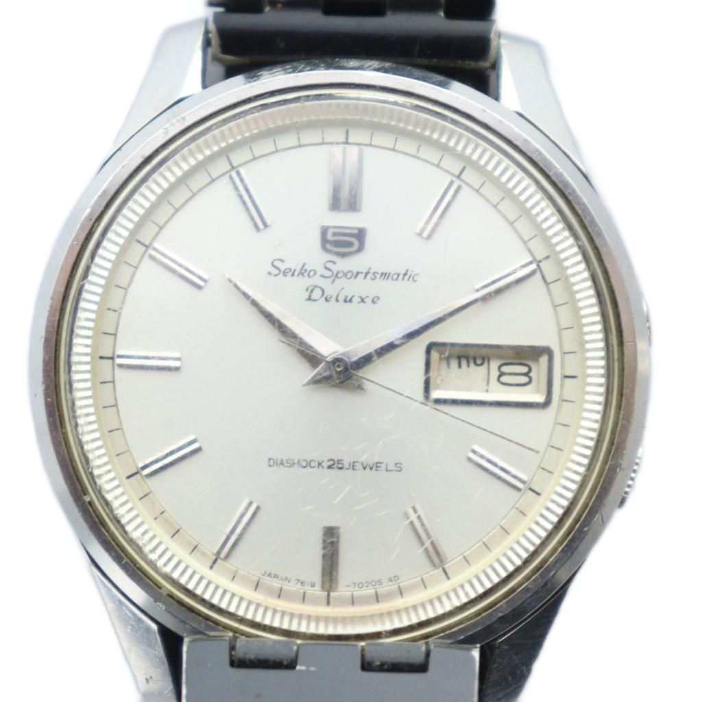 セイコー　5スポーツ(6119-6050) 　SEIKO 5 SPORTS Seiko 5 Sports 6119-6050 Vintage DD St.Steel Blk Slv Mens