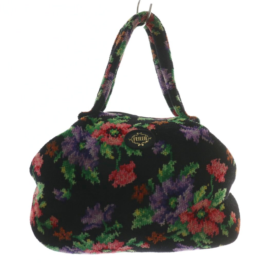 楽天市場】美品 フェイラー FEILER トートバッグ シュニール織 綿 花柄