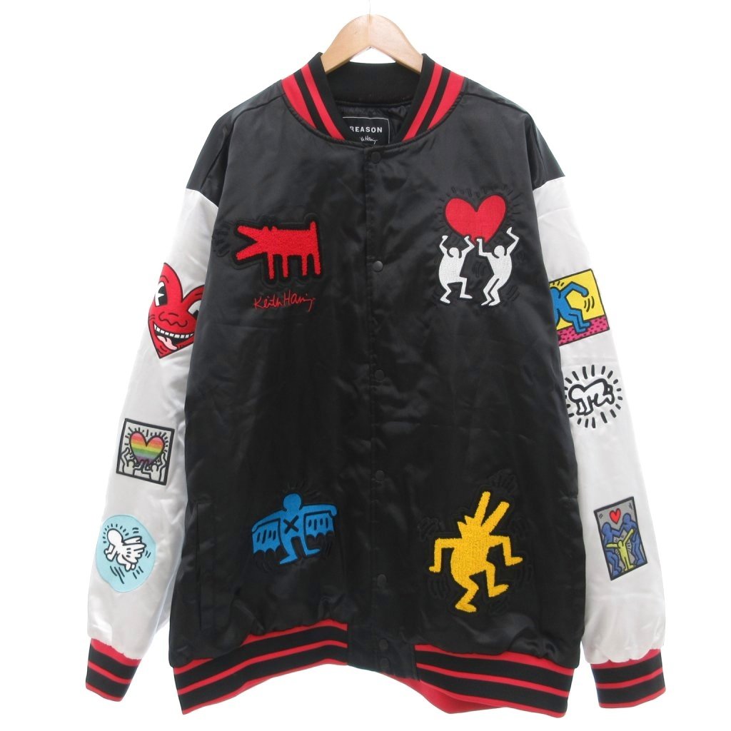 KITH x Golden Bear スタジャン 黒 Kith x Golden Bear Varsity Bomber