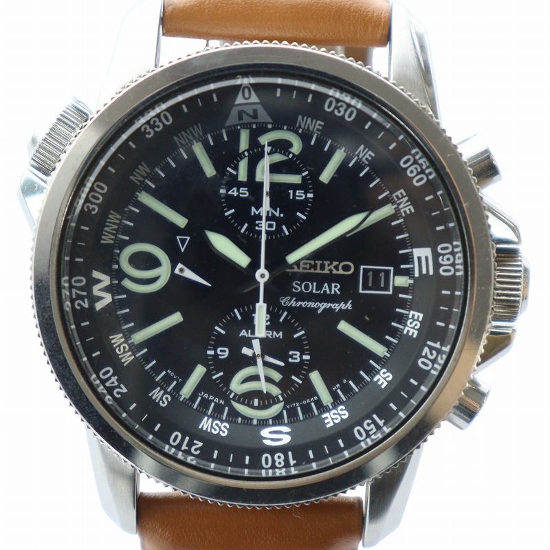 セイコー クロノグラフデイトシルバーラウンド 黒文字盤メンズ 腕時計 SEIKO SEIKO セイコー 腕時計 クロノグラフ メンズ時計 SND309PC