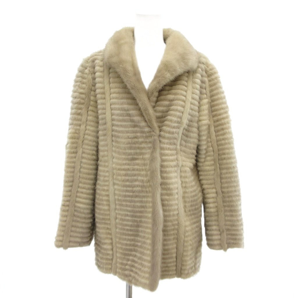 楽天市場】極美品◇MOONBAT ムーンバット MINK パステルミンク 本毛皮