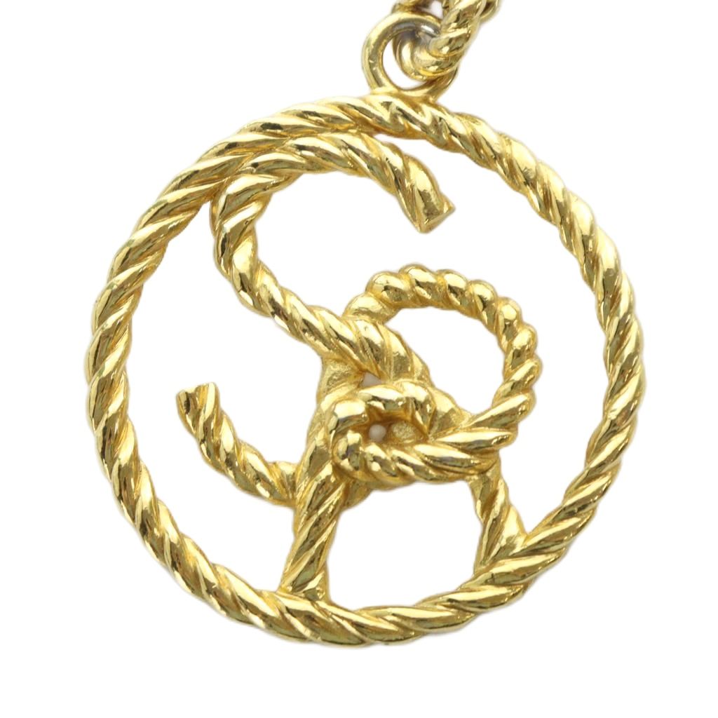 【中古】ソニアリキエル SONIA RYKIEL ヴィンテージ ネックレス ペンダント サークル SR ロゴ ゴールドカラー 金色 アクセサリー ■GY17 /MQ レディース 【ベクトル 古着】 250918