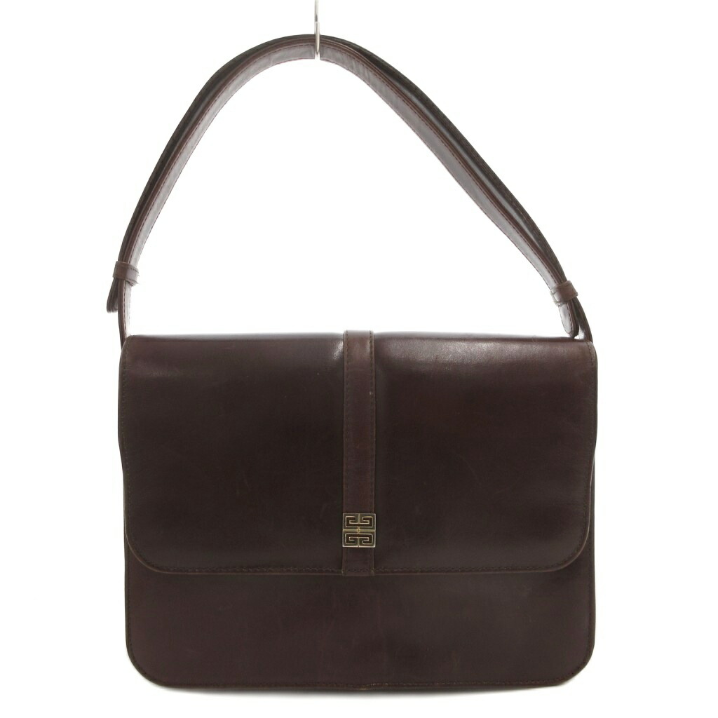 【未使用級】ジバンシー　G金具　フォーマルハンドバッグ　本革　ブラック　タグ付 未使用級】ジバンシー G金具 フォーマルハンドバッグ 本革 ブラック