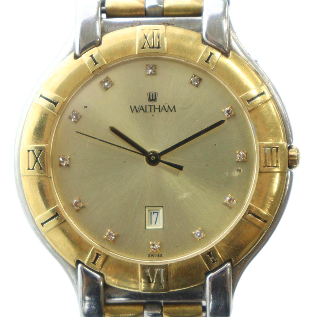 楽天市場】電池交換済 WALTHAM ウォルサム エメラルド ダイヤベゼル