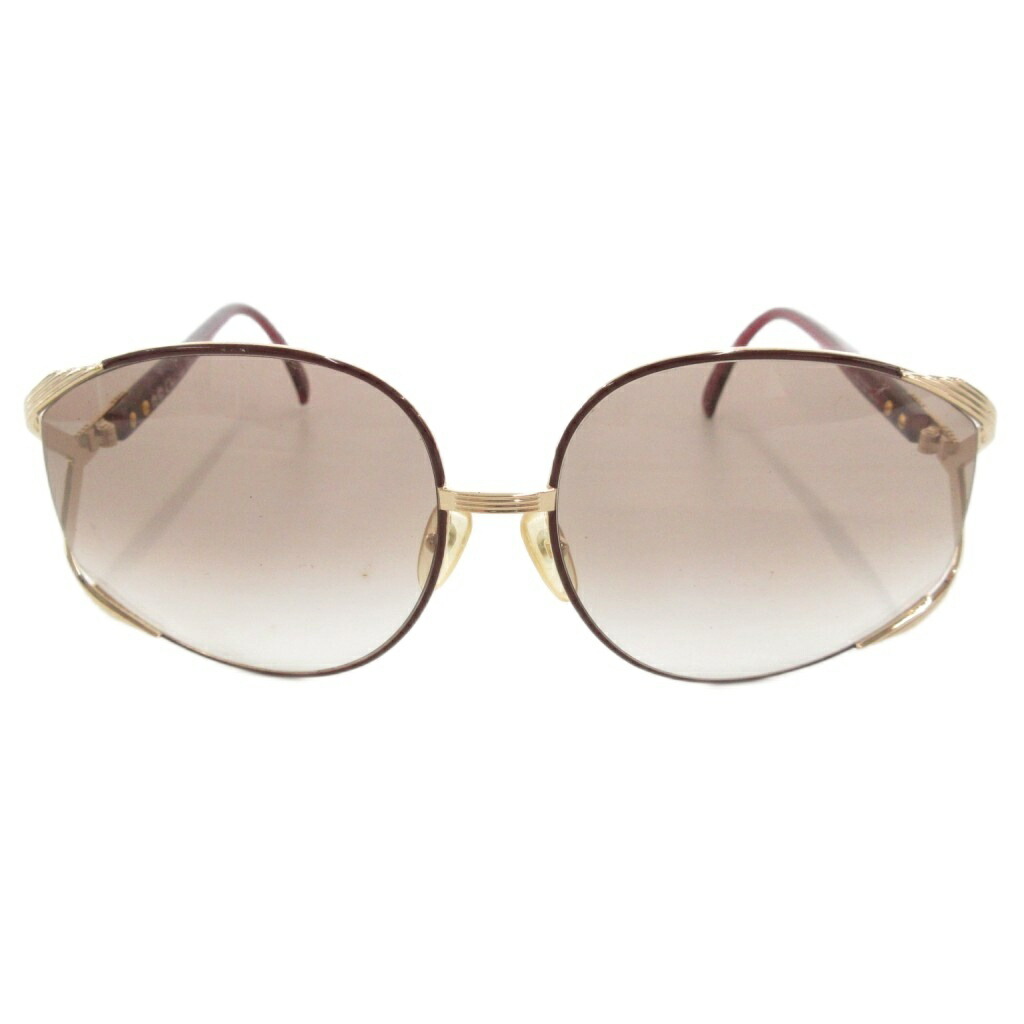 【中古】ディオール Christian Dior 黒眼鏡 金属元素ひな形 63□17 赤 赤いこと 金色 ゴールド色つや CD 2250A /UO ■GY18 メンズ レディース 【ベクター 古着】 250916
