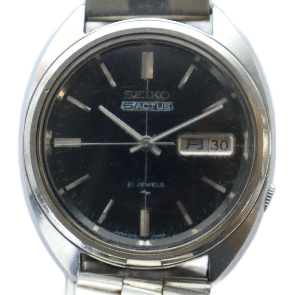 セイコーアクタス腕時計 セイコー ファイブアクタス SS メタリックブルーダイヤル 6106